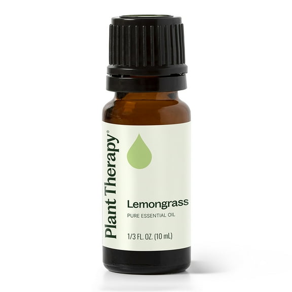 Plant Therapy Lemongrass Essential Oil 100% Pure, Undiluted, Natural Aromatherapy 10 mL (1/3 oz)