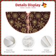 thumbnail image 3 of Sikiie Golden Snowflakes Christmas Tree Skirt, Christmas Tree Decorations, Christmas Decor, Tree Mat Decoration(30-48IN)-30", 3 of 6