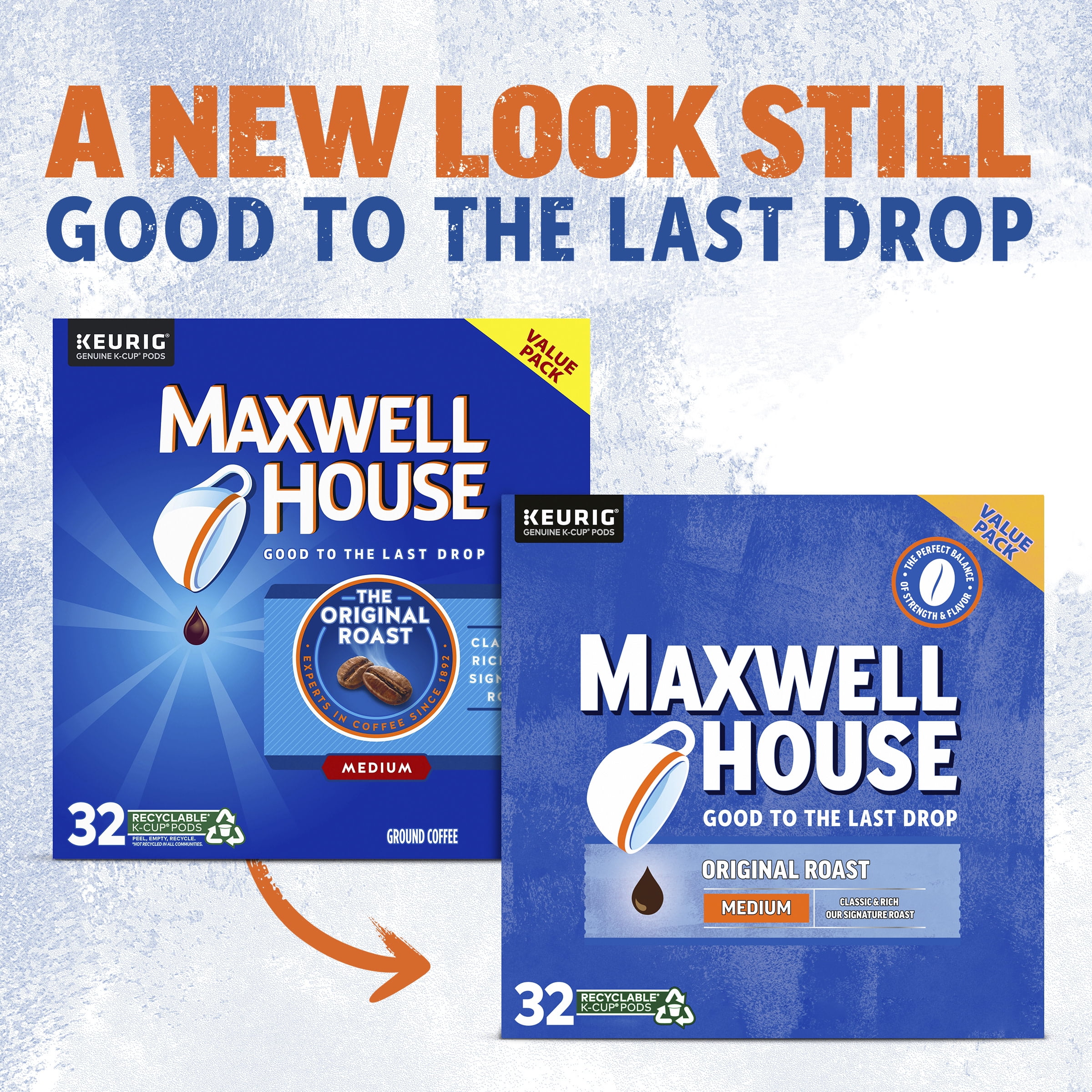 Maxwell House Original Roast Medium Roast K-Cup® Coffee Pods, 32 ct. Box