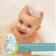 thumbnail image 4 of Spasilk Baby 1 Hooded Terry Towel & 3 Washcloths Set for Baby Boys, Blue Whale, 4 of 6