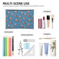 thumbnail image 4 of Susaid Bullfinches Print Makeup Mini Bags for Women Multi Color Cosmetics Bag Travel Toiletry Bag Pencil Pouch Blank Makeup Bags with Zipper, 4 of 7