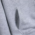 thumbnail image 6 of comerut Men Autumn Coat Solid Color Hooded Hat Long Sleeves Thick Warm Plush Loose Winter Hoodie for School, 6 of 8