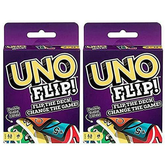 Mattel Uno Flip Card Game, Pack of 2
