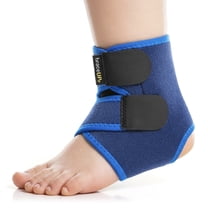 BraceUP Kids Ankle Brace for Sports with Adjustable Straps, Left Right ...