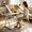 all white, variant on Drafting Table with Storage & Stool, 0-75° Lockable Angle, 26.77" to 35.82" Adjustable Height, 35.58" x 23.62'' Tabletop, 2 Drawers and 1 Shelf, Tilted Writing Drawing Table for Home Office, Black