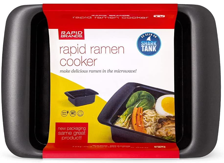 Rapid Brands Ramen Cooker, Microwave Ramen in 3 Minutes, BPA Free Plastic, Dishwasher Safe, Shark Tank