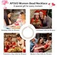 thumbnail image 7 of APSVO 18K Gold Plated White Chunky Beaded Necklaces for Women Boho Choker Chain Fashion Statement Accessories Prom Wedding Birthday Summer Jewelry Gifts Mom Girlfriend Adults Lady Wife Teen Her, 7 of 7