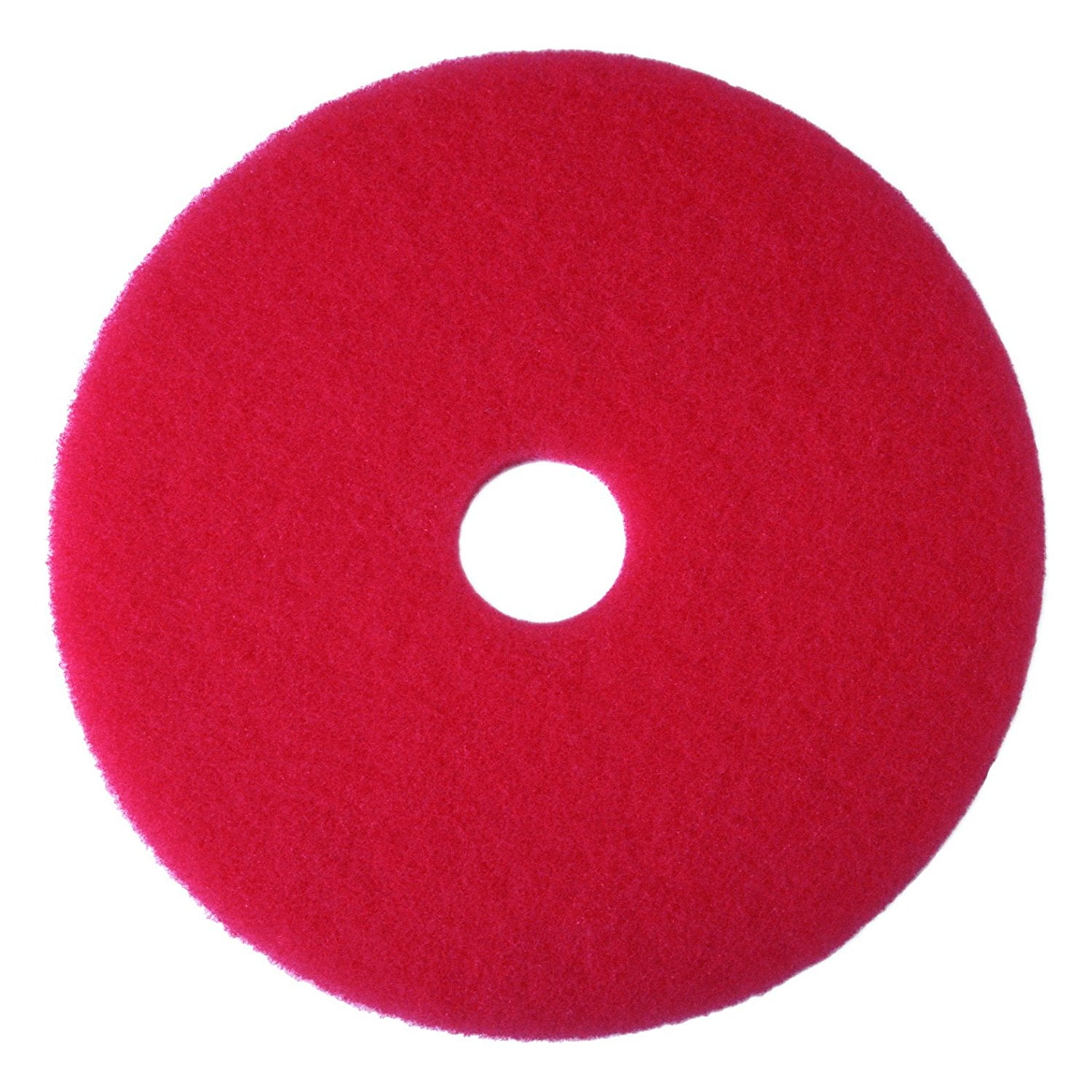 3M 08388 Red Buffer Pad 5100, 13" Floor Buffer, Machine Use (Pack of 5