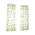 thumbnail image 6 of Floral Print Outdoor Sheer Curtain 39.37x78.74 Inch Rod Pocket Light Filtering Patio Privacy Curtain Panel For Backyard Garden Gazebo, 6 of 6