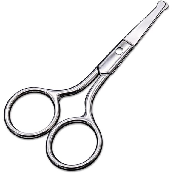 SURJDE Small Scissors, Eyebrow Scissors, Nose Hair Scissors Round Tip Design, Will Not Hurt The Nasal Cavity. Professional Grooming Scissors for Hair, Eyelashes, Nose, Eyebrow Trimming, Must
