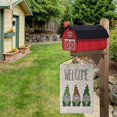 thumbnail image 5 of AVOIN Welcome Gnome St Patrick's Day Garden Flag Vertical Double Sided, Shamrock Leopard Yard Outdoor Decoration 12.5 x 18 Inch, 5 of 5