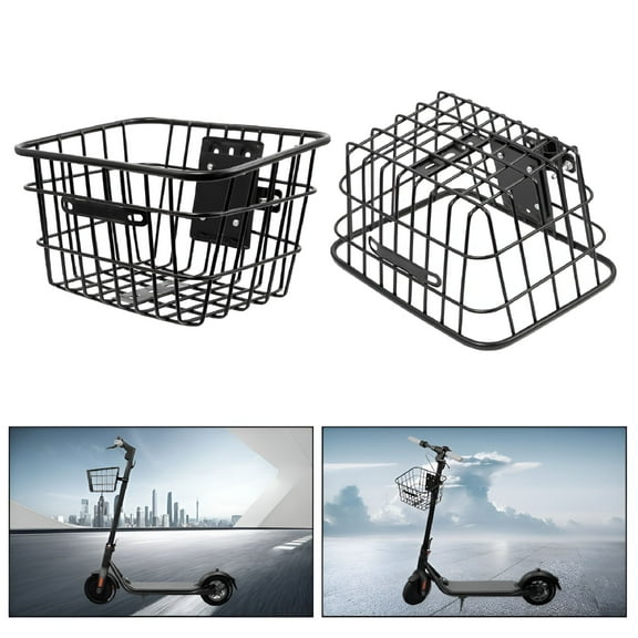 MELIVO Cargo Basket for Electric Scooter Mount Accessory Electric Scooter Front Basket