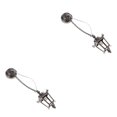 thumbnail image 2 of Vogacara Mini House Ceiling Lamp Black Indoor Gift Home Light Battery Toys Operated Outdoor Chandeliers LED Decoration Fashionable Negro 2piezas, 2 of 6