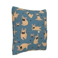 thumbnail image 2 of Bingfone French Bulldog Yoga Linen Throw Pillow Covers Cushion Case Pocket Button Vintage Farmhouse Pillowcase for Sofa Couch Bed 18"x18", 2 of 9