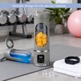 thumbnail image 2 of Digital Display Juicer(32oz), 450ml Portable Digital Display Juicer, Mini Electric Juice Cup,  USB Rechargeable, 12-Blade Mixer, Easy Clean, Travel, 2 of 5