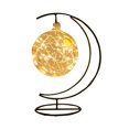 thumbnail image 1 of Wishing Star Bottles Moon Lamp Iron Heart Hanging Led Night Light Gift For Desktop Decor, 1 of 10