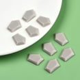 thumbnail image 6 of Opaque Acrylic Cabochons Pentagon Dark Gray 23.5x18x4mm about 450pcs/500g, 6 of 7