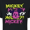 thumbnail image 3 of Disney - Mickey Stacked  - Juniors Cropped Cotton Blend T-Shirt, 3 of 5