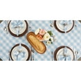 thumbnail image 6 of DII Modern Cotton Buffalo Check Table Topper in Light Blue and White, 6 of 6