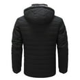 thumbnail image 4 of Lenago Quilted Jackets For Men Hooded Lightweight Packable Puffer Winter Jacket Warm Thermal Solid Insulated Puffy Coat For Snow Ski Hiking Travel Winter Fashion Outerwear, 4 of 9