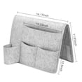 thumbnail image 3 of Bedside Hanging Storage Pocket Mobile Phone Remote Control Water Bottle Felt Bed Sofa Organizer, 3 of 9