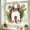 E, variant on Elainilye Easter Bunny Wreath, Artificial Flower Bunny Decor with Candlestick Holder for Indoor Outdoor Spring Festival Holiday Home Mantel Decorations