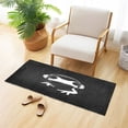 thumbnail image 6 of Haosy Cute Frog Wearing Headphones Bathroom Rugs Non Slip Absorbent Soft Plush Quick Dry Bath Mat, 39"x20", 6 of 8