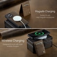 thumbnail image 3 of ELEHOLD Case for iPhone 13 Pro, Magnetic Wallet RFID Blocking Case,Leather Flip Cover with Card Holder,Coffee, 3 of 12