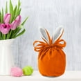 thumbnail image 6 of Deeceymbur Easter Bunny Candy Bag Velvet Drawstring Pouch for Easter Treats Gift Bag Party Favor Decorative Accessory, 6 of 7