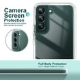 thumbnail image 2 of ULAK Phone Case for Samsung Galaxy S22 Case for Men Women, 3 in 1 Heavy Duty Shockproof Case for S22 5G 6.1 inch, Crystal Clear, 2 of 9