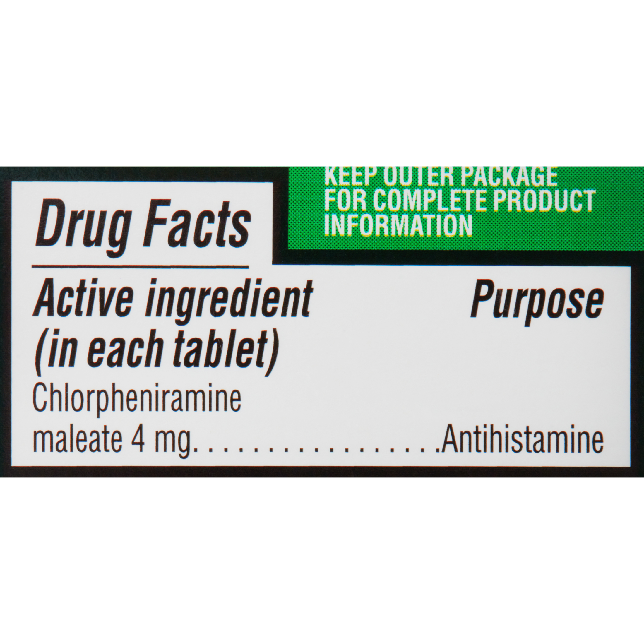 Equate Chlorpheniramine Maleate ChlorTabs Tablets, 4 mg, 100 Count - image 3 of 9