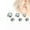 Crystal AB, variant on 3pcs Crystal Stud Earrings Stainless Steel Ball Ear Tragus Cartilage Piercing-Crystal AB