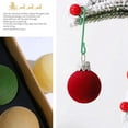 thumbnail image 4 of 30PCS Mini Velvet Christmas Balls Ornaments Set, 1.18 Inch Shatterproof Flocked Bulbs for Holiday Party, Home, Indoor & Outdoor Decor, 4 of 4