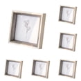 thumbnail image 1 of WUSUOWEI 6PCS Square Resin Photo Frame,7.09Inch,Small Shadow Box,Frame Display Case for Hang Memory Sports Memorabilia,Medals,Wedding,Pins,Awards,and Photos, 1 of 1