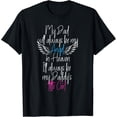 thumbnail image 1 of Mon Papa Mon Ange au Paradis en Mémoire d'Amour de Mon Papa T-Shirt, T-Shirt Col Rond m Blanc, 1 of 1