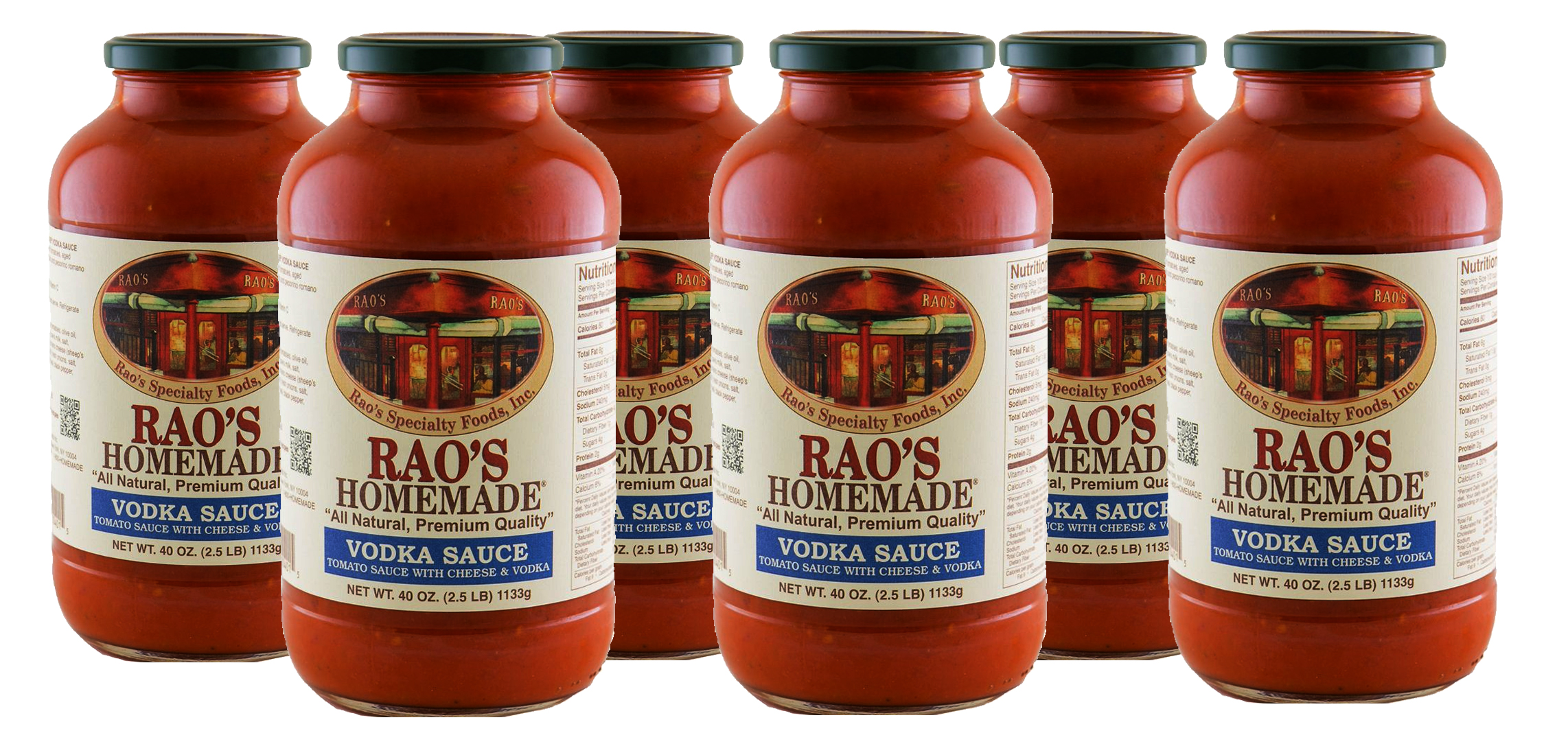 Rao's Homemade Vodka Sauce, 40 oz. 6 PACK