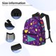 thumbnail image 3 of Disketp Retro 80s Style Mochila Ligera Clásica con Múltiples Bolsillos, Mochila Casual para Hombre y Mujer, Ideal para Escuela, Trabajo y Viajes, 3 of 6