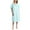 Aqua, variant on 100% Cotton Plus Size Nightgowns for Women Short Sleeve Ladies Sleepwear