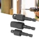 thumbnail image 5 of M Buder Juego de 3 Piezas de Adaptadores de Dado para Taladro Eléctrico Vástago Hexagonal a Cabeza Cuadrada de 1/4, 3/8 y 1/2 Pulgadas Acero CR-V Accesorio Negro, 5 of 9