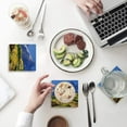 thumbnail image 1 of POGLIP Sunny Spring Snow Mountain Landscape Set of 4 Coaster for Drinks, Absorbent Ceramic Stone Coasters Cup Mat with Cork Base for Home Kitchen Room Coffee Table Bar Decor, 1 of 4