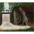 thumbnail image 2 of John Kane 17x15 Gold Ornate Wood Frame and Double Matted Museum Art Print Titled - The Old Mill (ca. 1930), 2 of 4