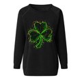 thumbnail image 4 of ZHYou Womens T-Shirts Valentine's Day Loose Fit Long Sleeve St. Patrick's Day Printed V-Neck Casual Soft Spring Summer Shirts,Black,Pink,Red,Gray,Khaki,S,M,L,XL,2XL ,3XL,Black,M, 4 of 5