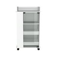 thumbnail image 2 of Modern Bar Cart, 2 Shelf, Glass Door & For Functional Home Cart With , Shelf And, 2 of 4