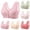 Beige, variant on Women's Ladies Plus Size Seamless Ice Silk Summer Bras for Women without Rims Ruffled Bra