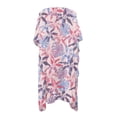 thumbnail image 2 of HELLHERO Pastel Tropical Floral Kimono Swimsuit Cover Up - Lightweight Breathable Beach Cardigan for Summer Vacation, Pool & Resort - Flowy Loose Fit for Women, 2 of 5