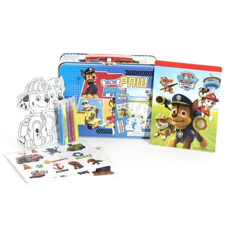 paw patrol tin activity set