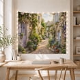 thumbnail image 5 of Winding Stone Cottage Alley with Climbing Roses, Serene Photorealistic for Travel Enthusiasts, Rustic European Village Decor, Housewarming Gift, Tapestry Wall Hanging for Living Room and Bedroom, 5 of 7