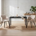 thumbnail image 5 of Mesa de Comedor Rectangular de 120x60cm - Para 4-6 Personas, Negro Color HOMEMAKE FURNITURE  Moderno Minimalista, 5 of 5
