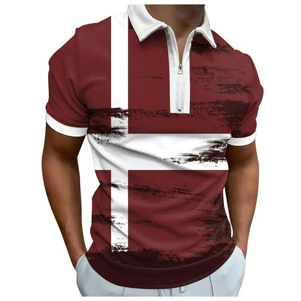Gibobby Playera Tipo Polo Hombre Polo de Manga Corta para Hombre, Ajuste clásico, de algodón Suave(Vino,M)