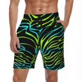 thumbnail image 1 of Summer Gym Shorts Men Zebra Stripe Running Surf Animal Print Custom Board Short Pants Stylish Comfortable Swim Trunks Plus Size, 1 of 5